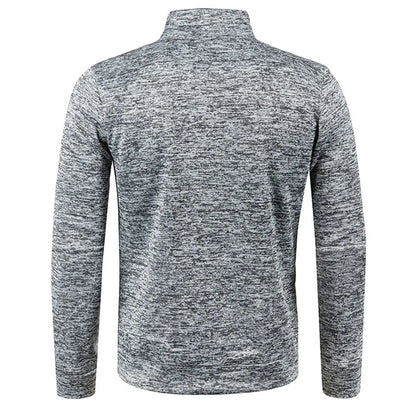 Winter Long Sleeve Zipper Sport Shirt Men Fitness Gym Shirts Men's Thermal Running t Shirt Pullover Men Gym Clothing Sportswear