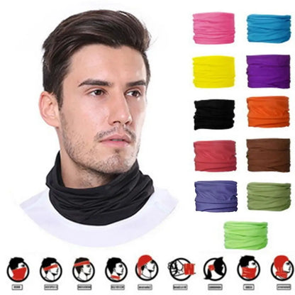 Multifunctional Outdoor Sport Magic Scarf Face Neck Cover Head Wrap Anti UV Breathable Warmer Windproof Fishing Cycling Headband