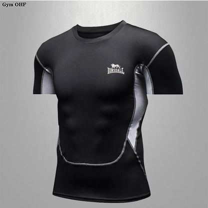 Comppress T shirt Men MMA Rashguard Boxing Mens Muay Thai Kickboxing Jerseys Gym Fitness Training Sport Jiu Jitsu T shirts Man