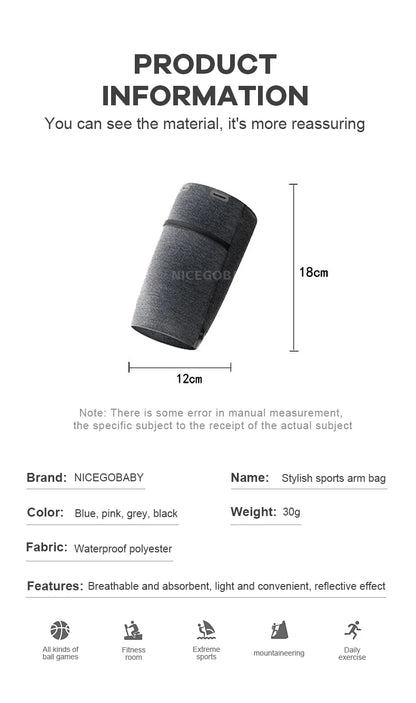 Sports mobile phone arm bag men's and women's outdoor fitness equipment running arm bag arm strap arm cover